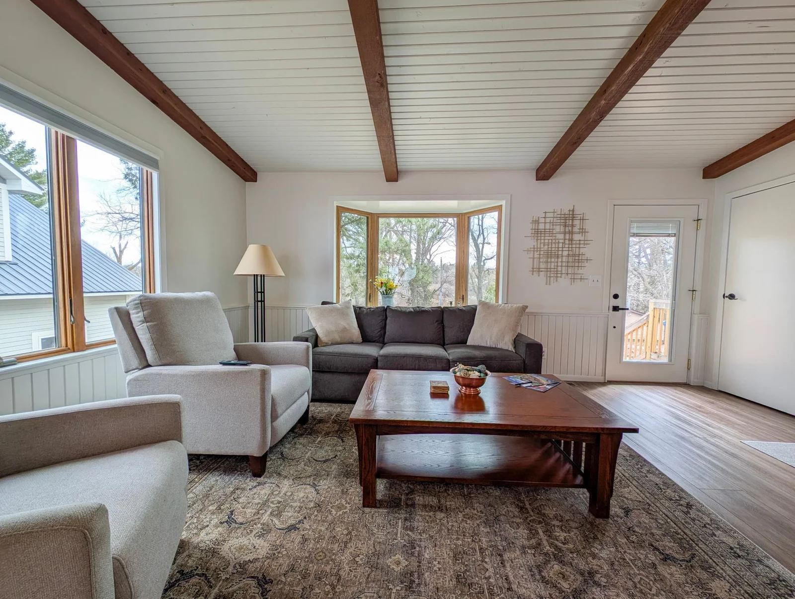 Spacious living area connects directly to the kitchen—perfect for gatherings with friends and family.