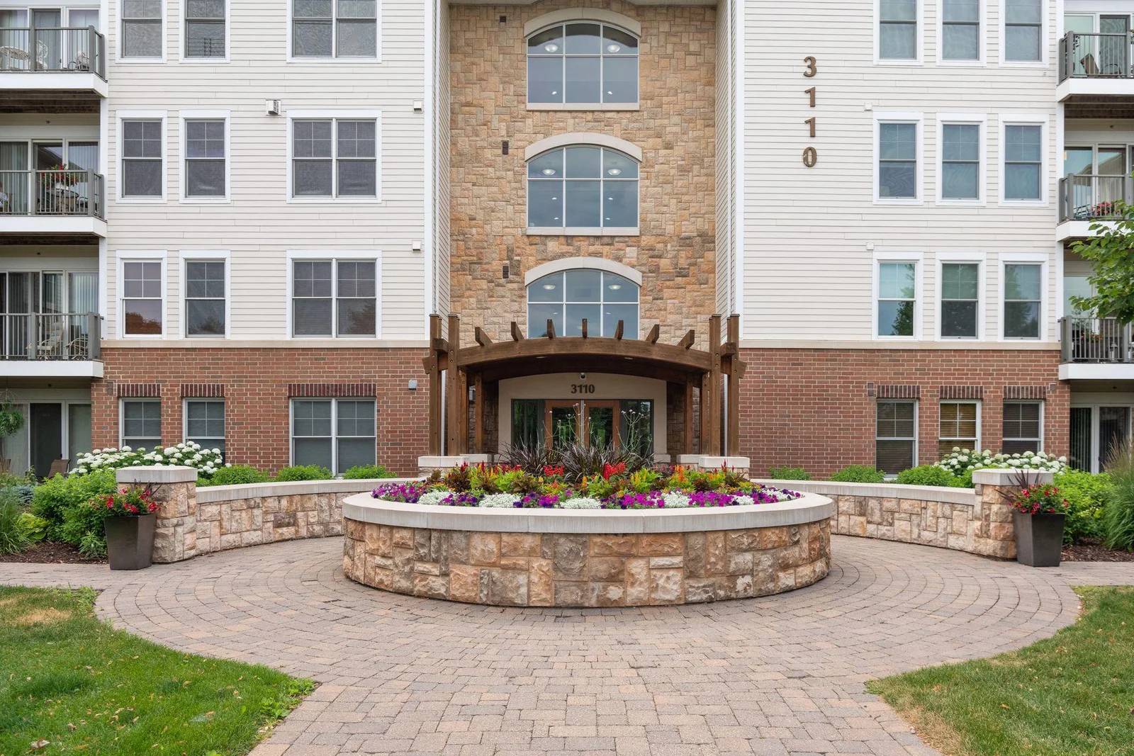 3110 North Chestnut Street - an elegant entrance. Professionally maintained in each season.