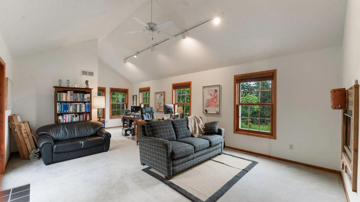 Check out the size of the main floor great room with a 3/4 bathroom. Easily convert to main floor owner's suite.