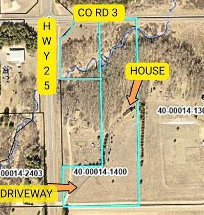The blue lines show the 12+ acres from the county maps.