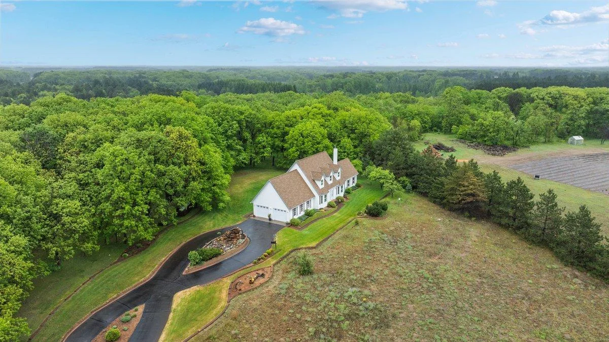 Custom built home on 12+ acres.