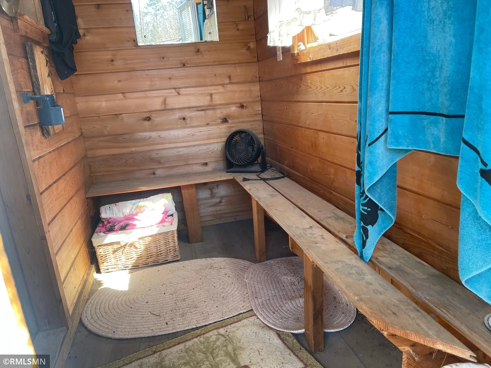 Sauna changing room