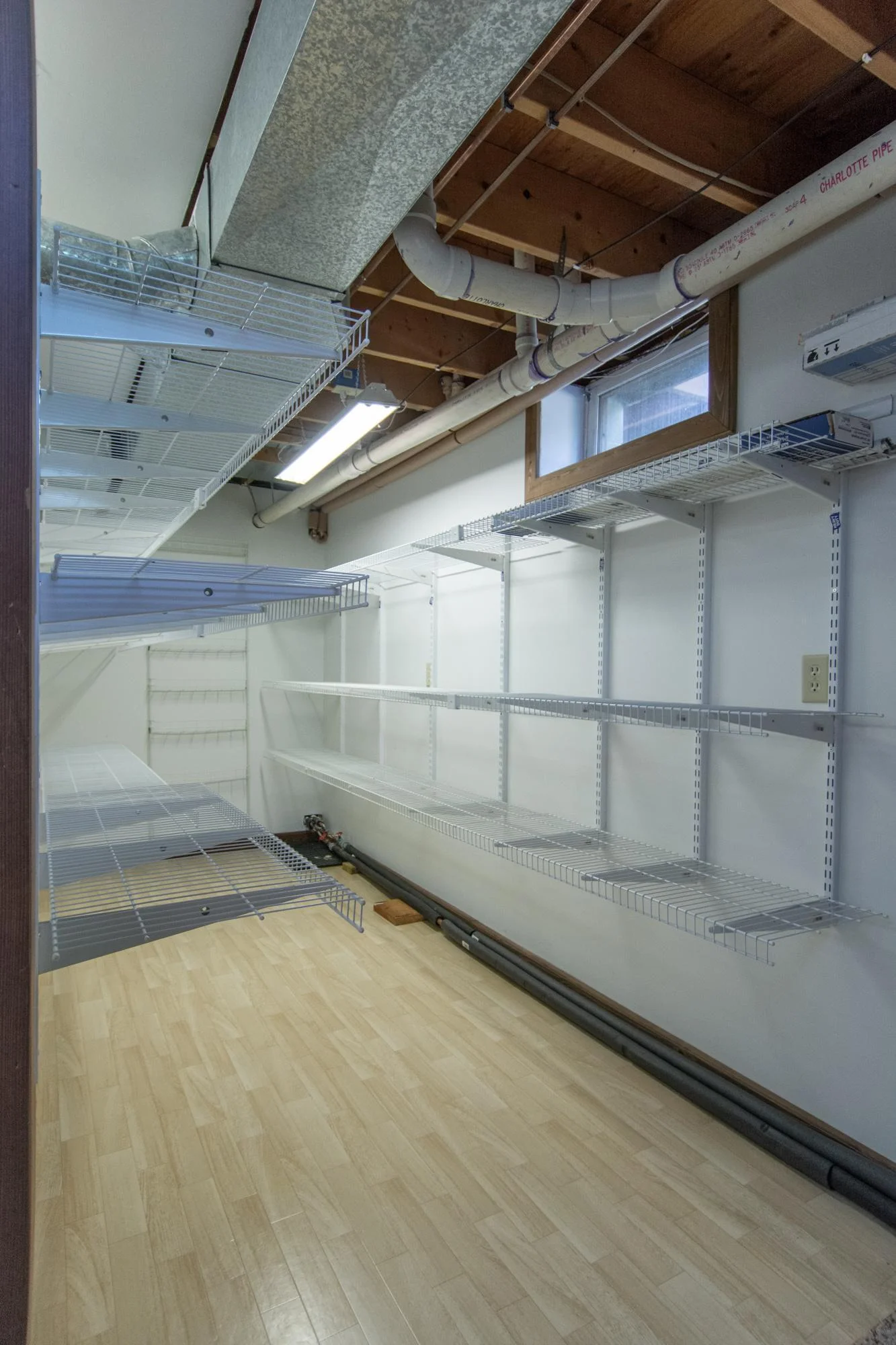 This space for a closet or extra storage.