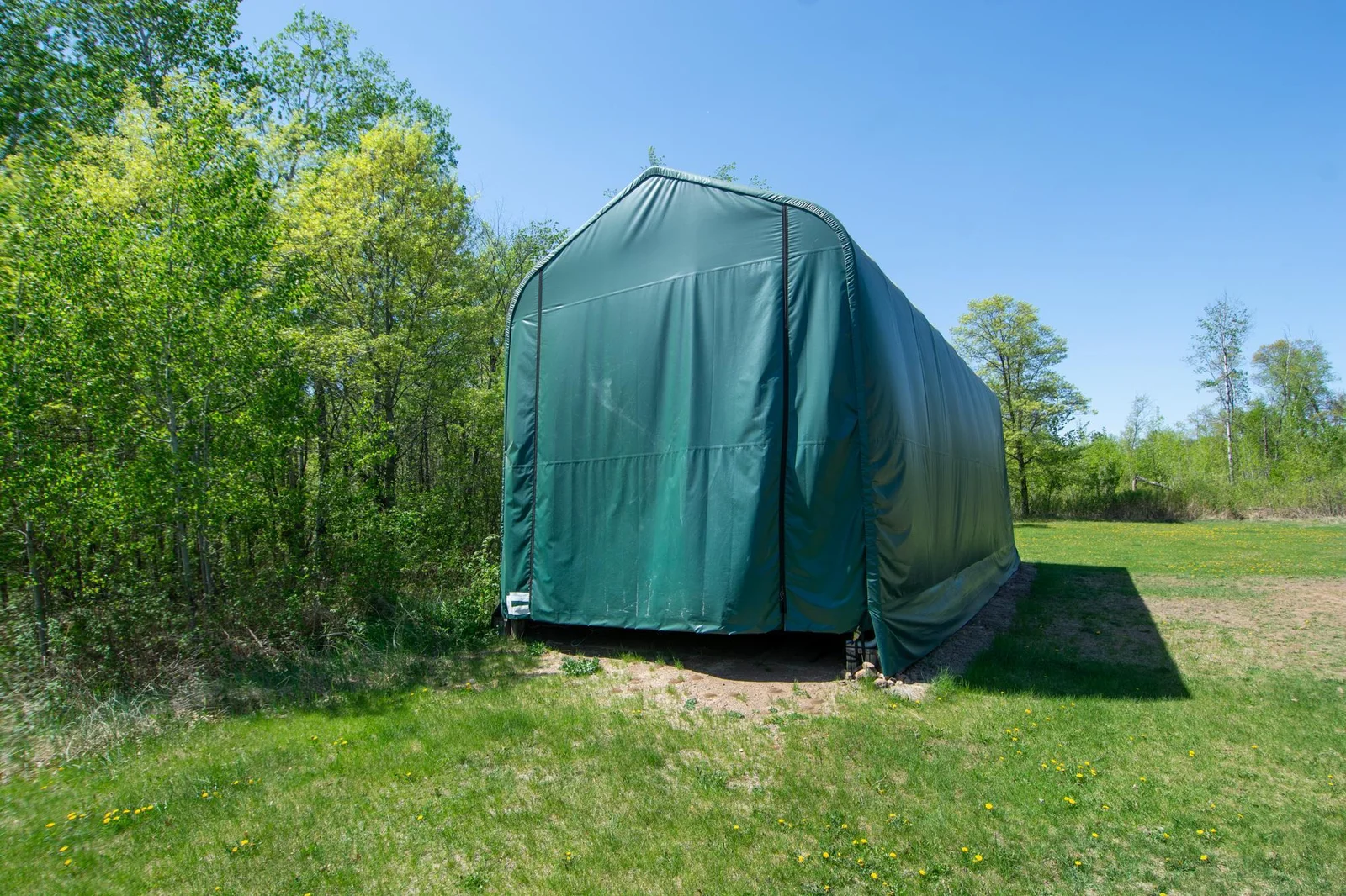 RV Tent is included and has a dirt floor.