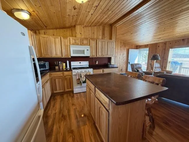 Nice size kitchen with conveninet center island seating