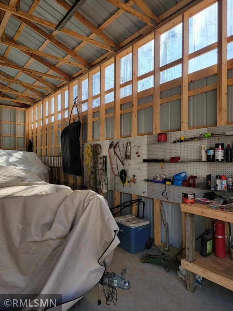Inside view awning window on side wall