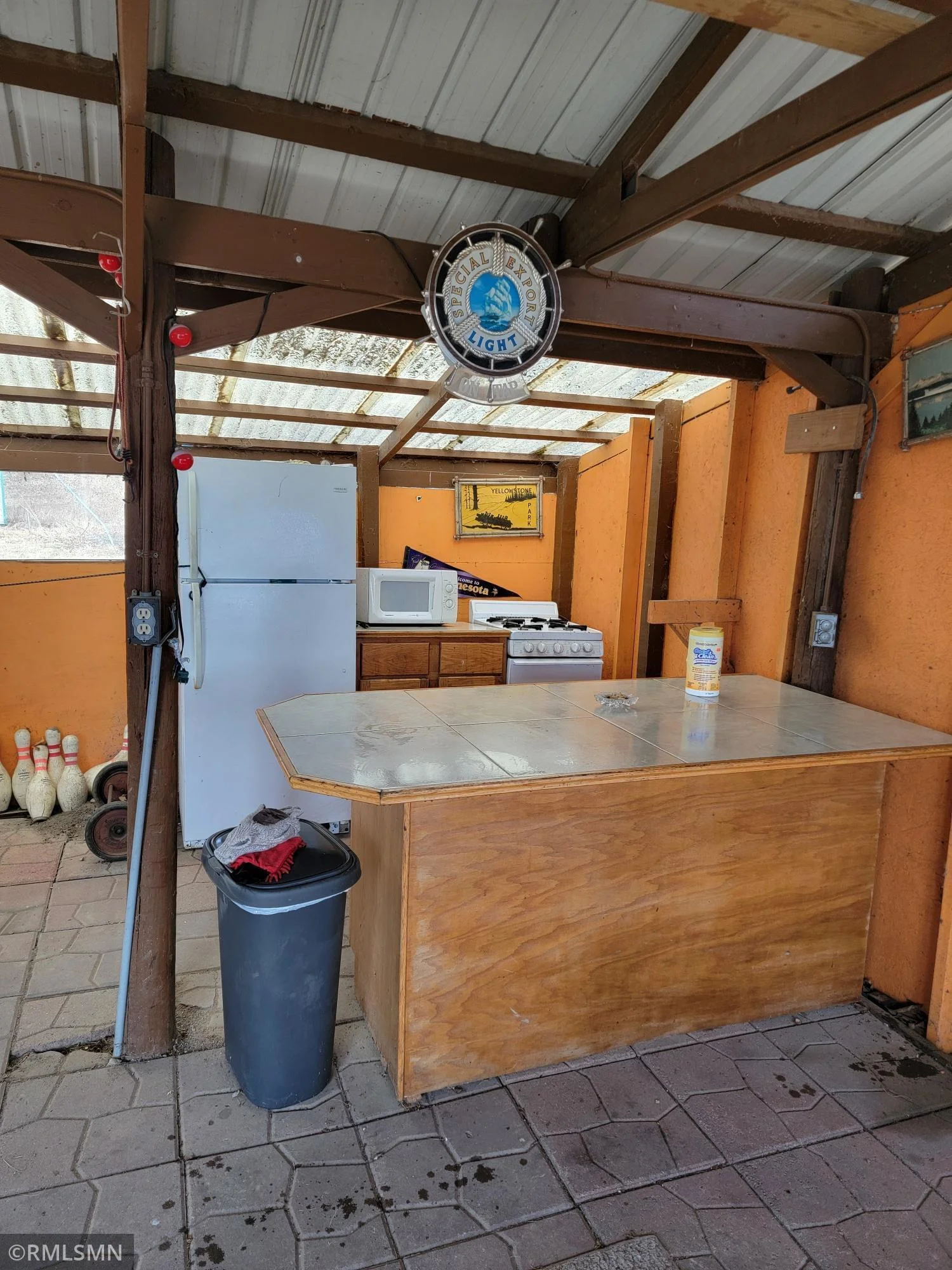 Kitchen in party room shack