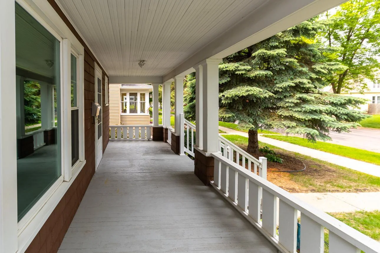 Large Front Porch Overlooking Nicollet Ave