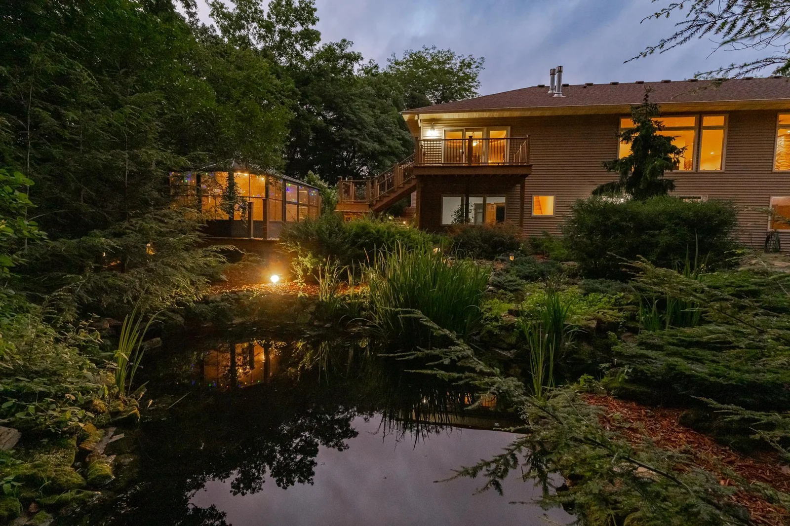 Magical nighttime outdoors
