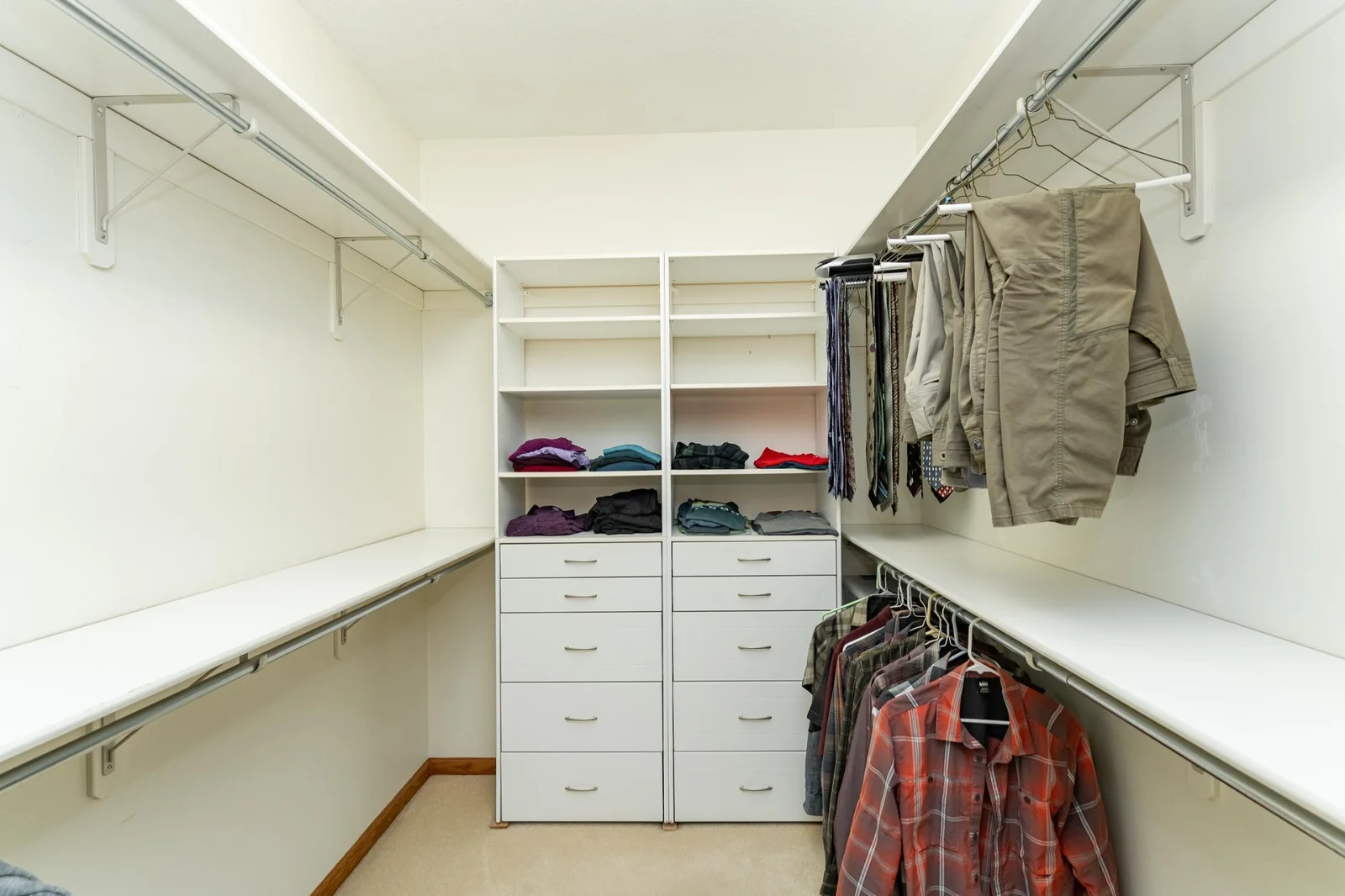 Generous walk-in closet.