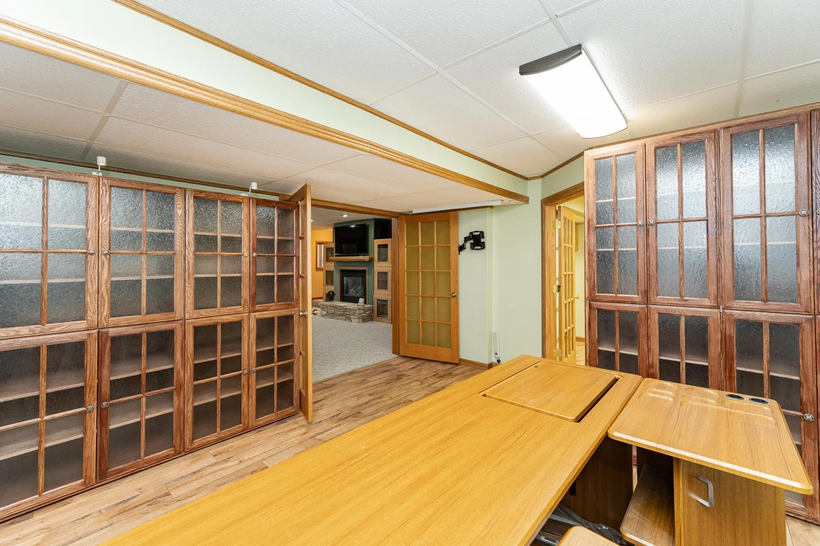 One of 3 bonus rooms. With plenty of storage this could be a great project room.