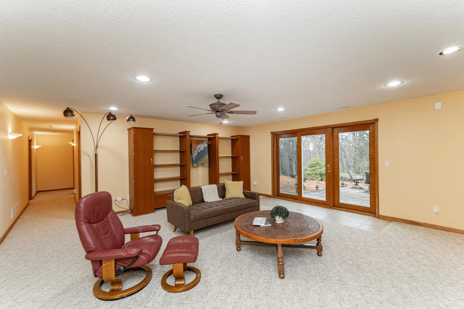 Large patio doors.