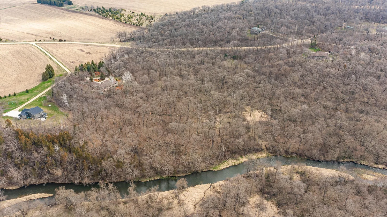 Salem Creek along the property line.