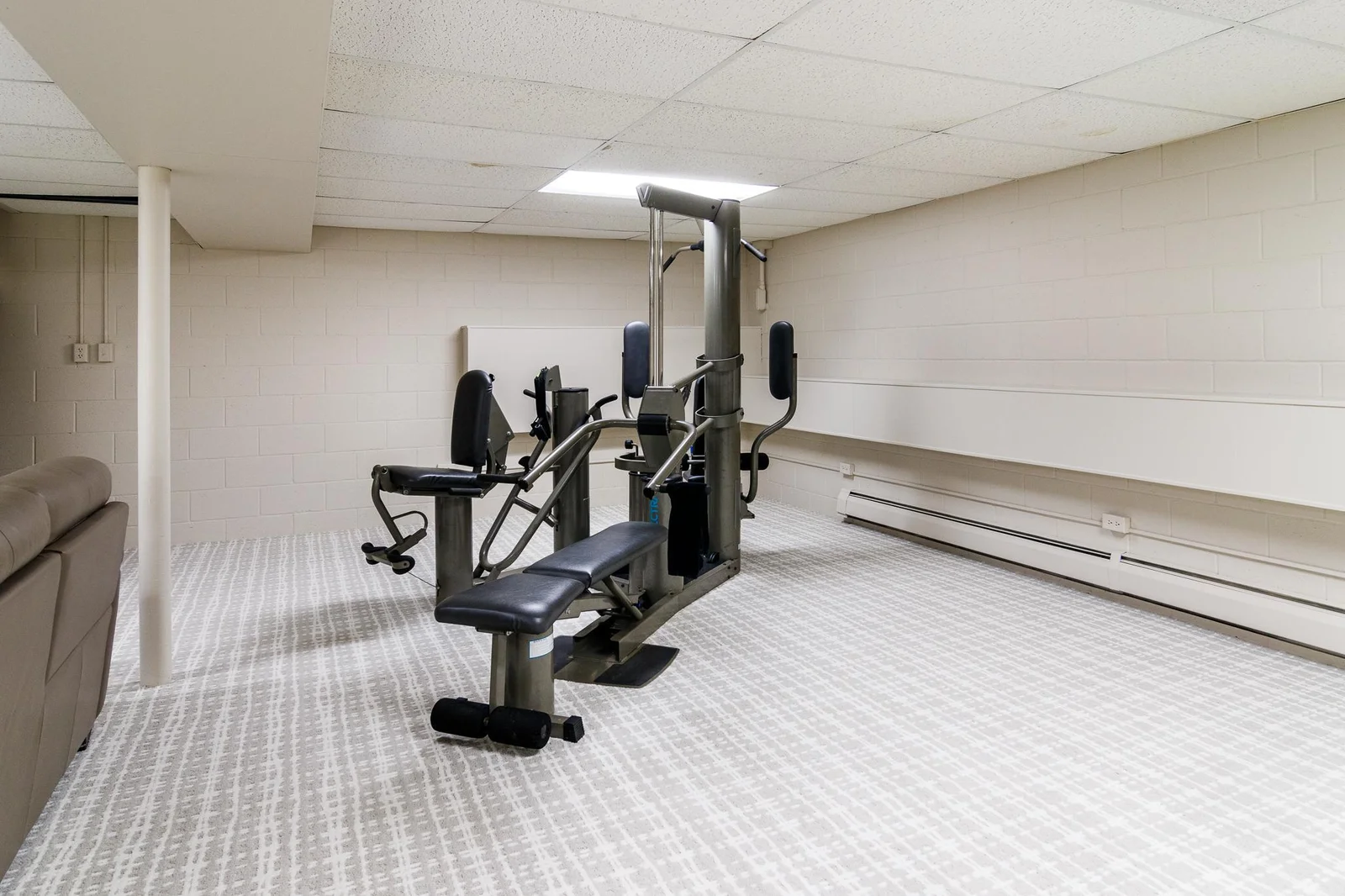 Lower level flex room
