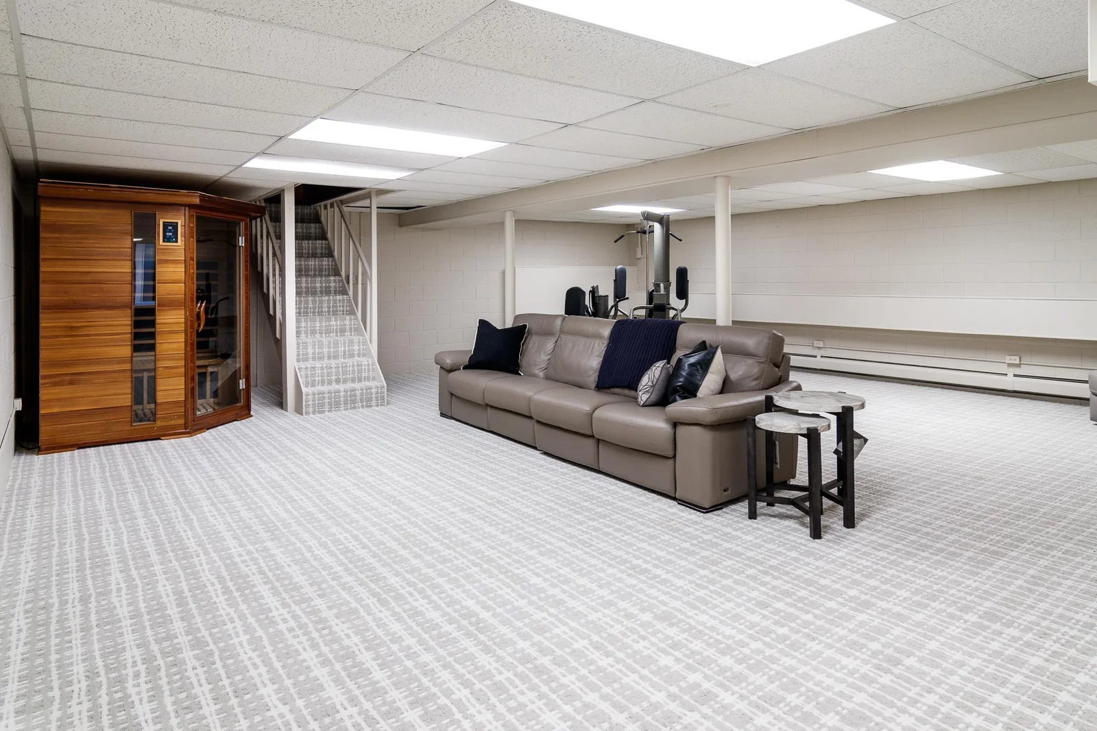 Lower level flex room
