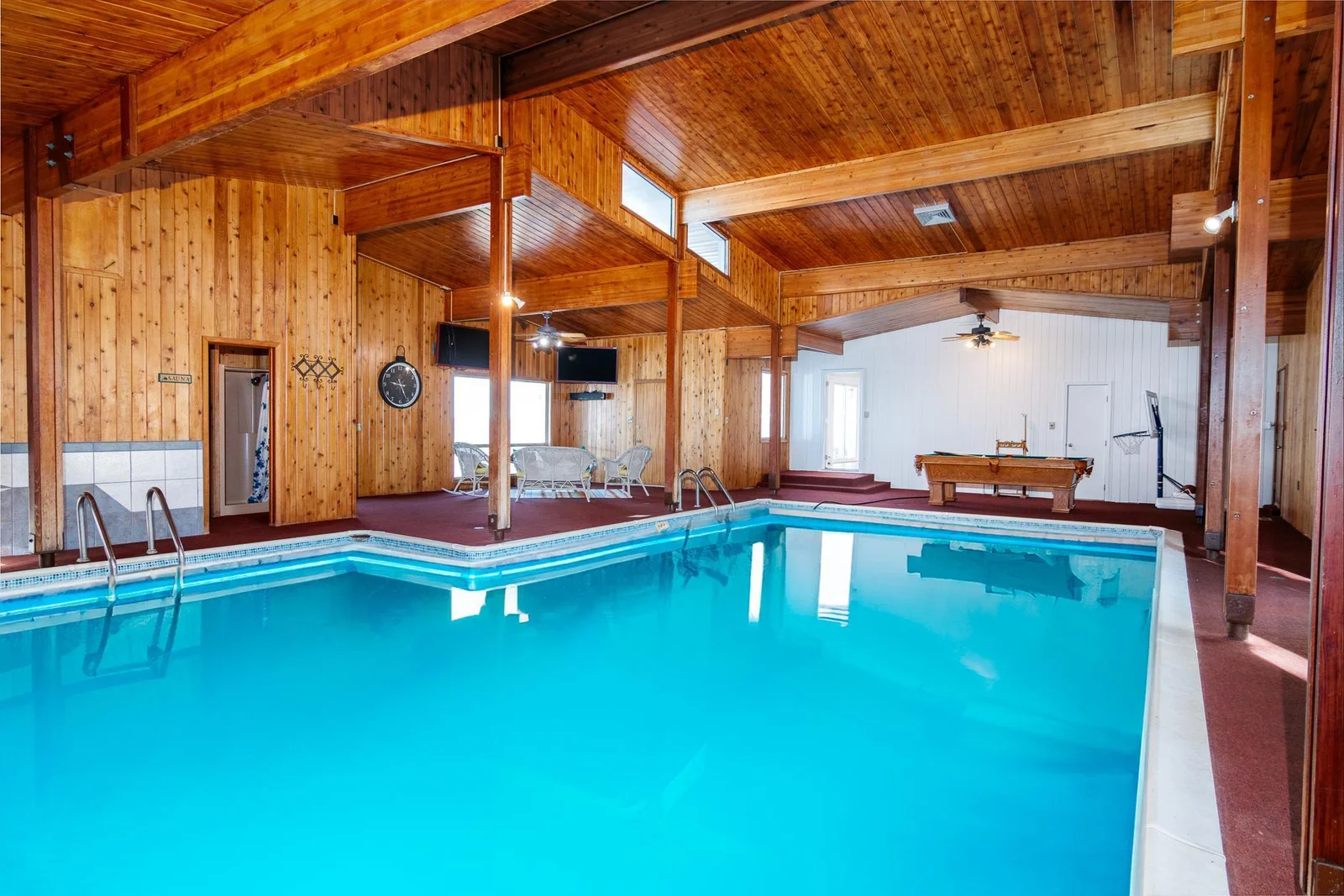 Heated indoor pool