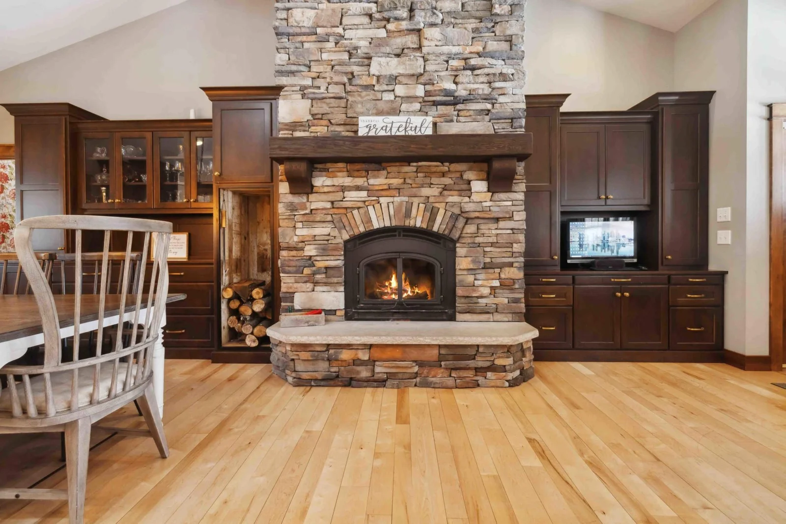 Wood-burning Fireplace