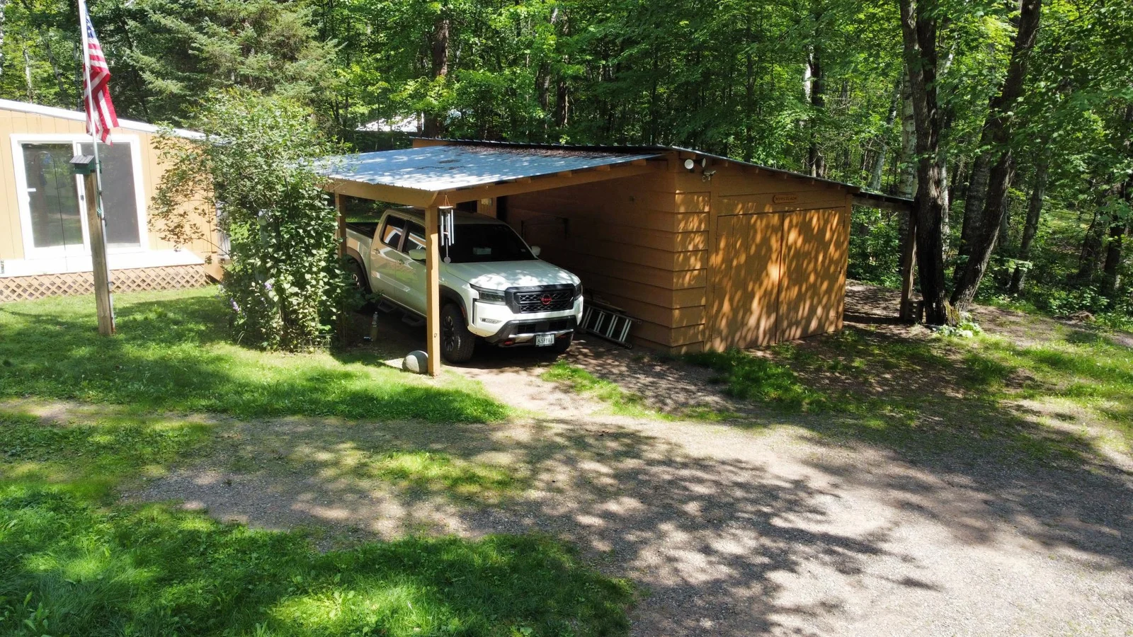 Carport with Small Garage Area