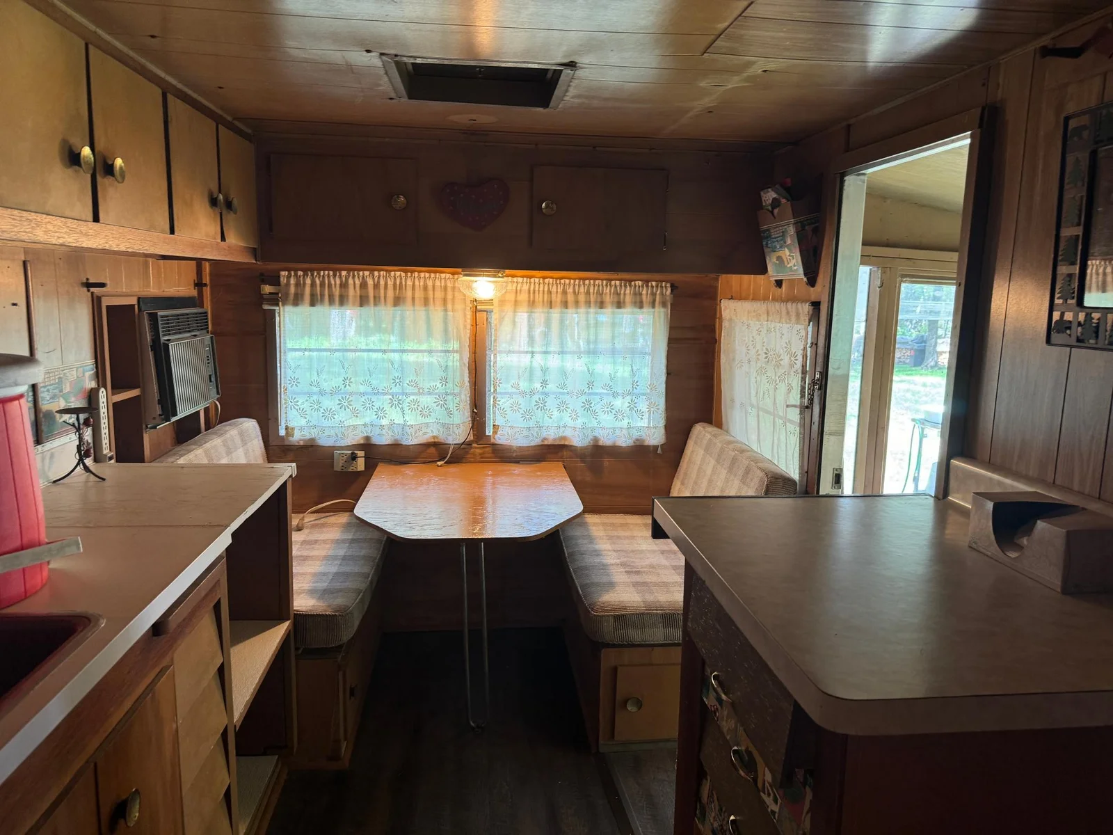 Kitchen Table folds down into a bed!