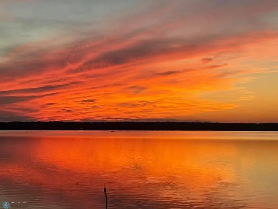 Lake view at sunset