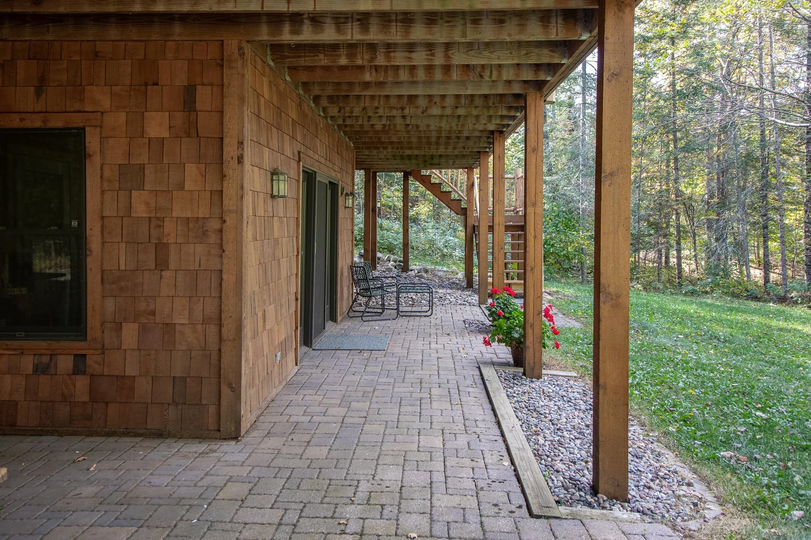 Lakeside patio