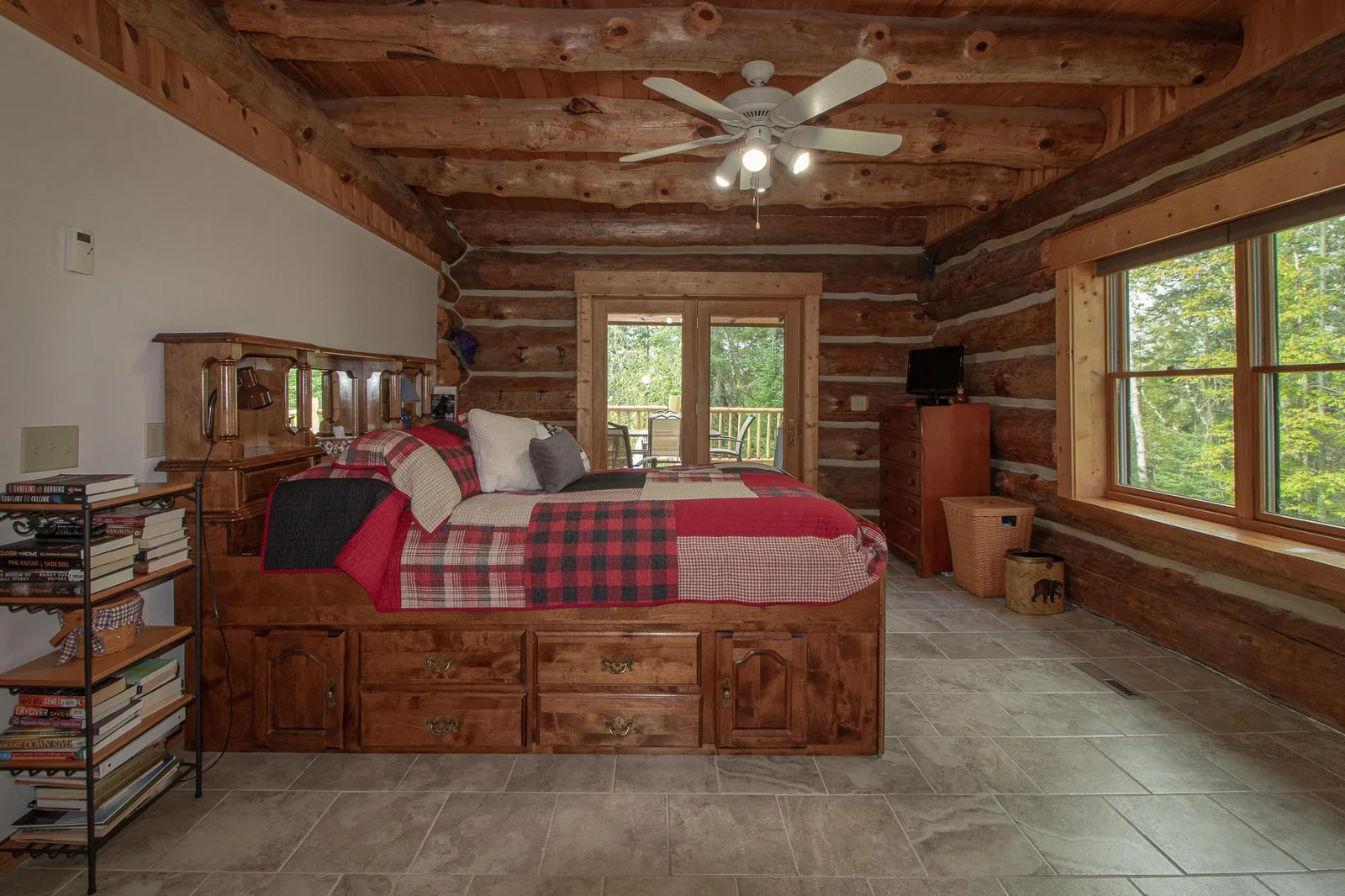 Lake side primary bedroom