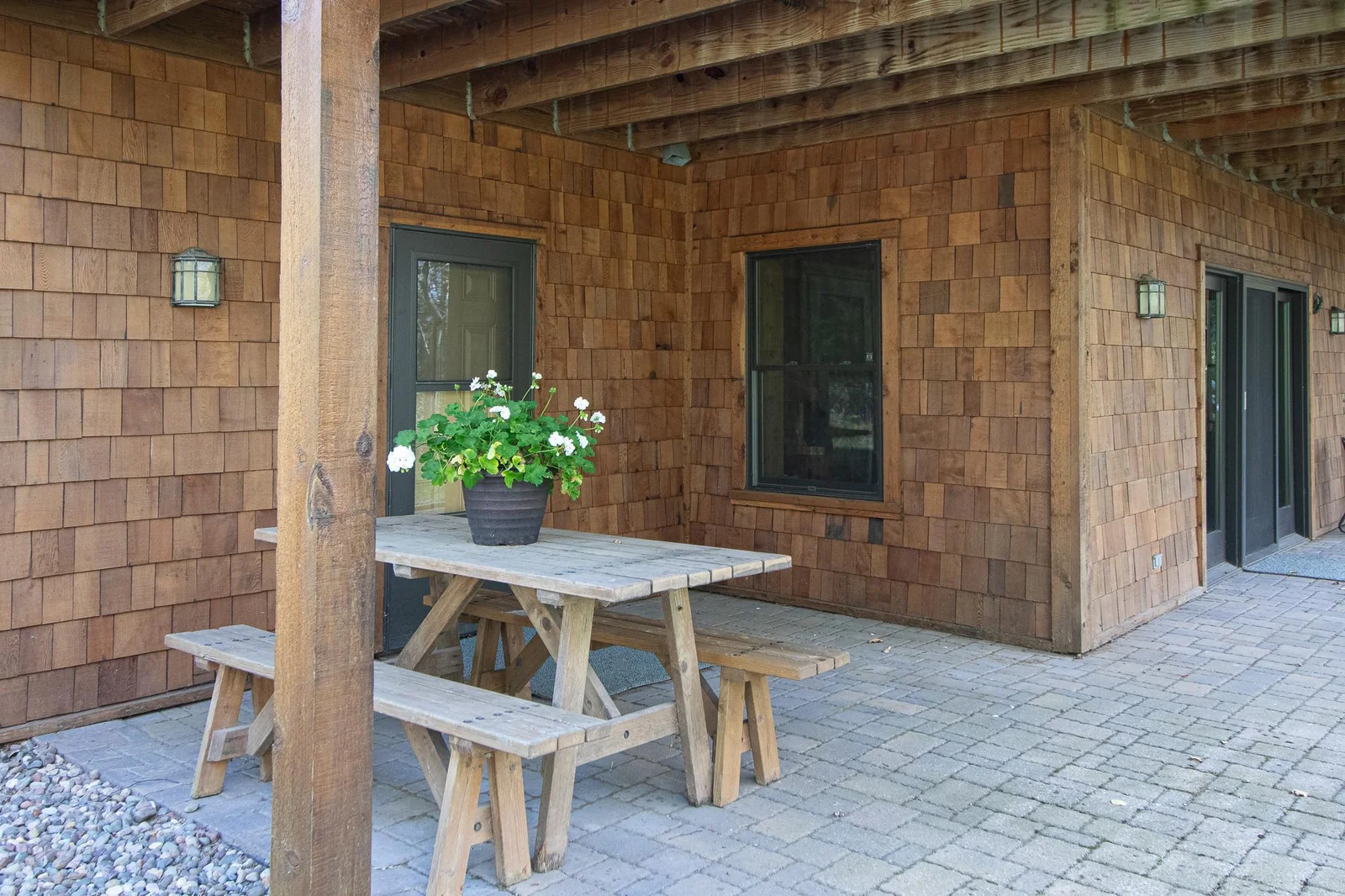 Lakeside patio