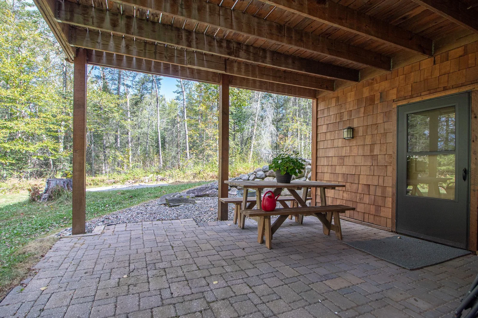 Lakeside patio