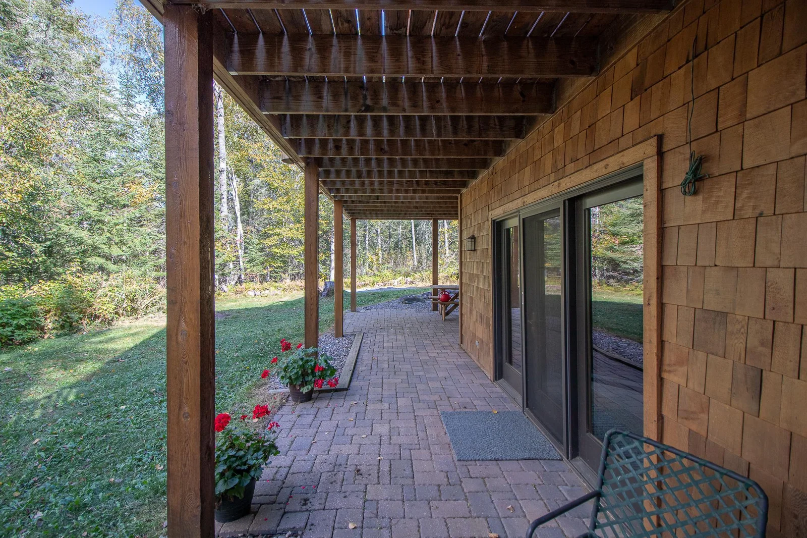 Lakeside patio