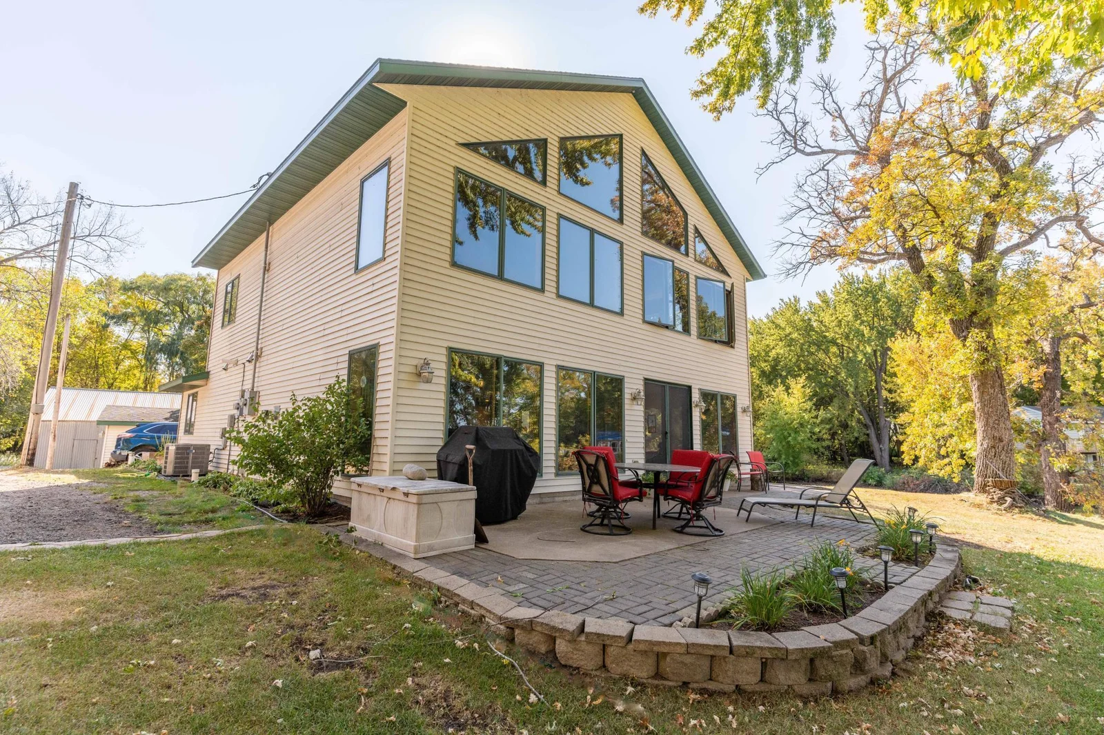 Lakeside paver patio