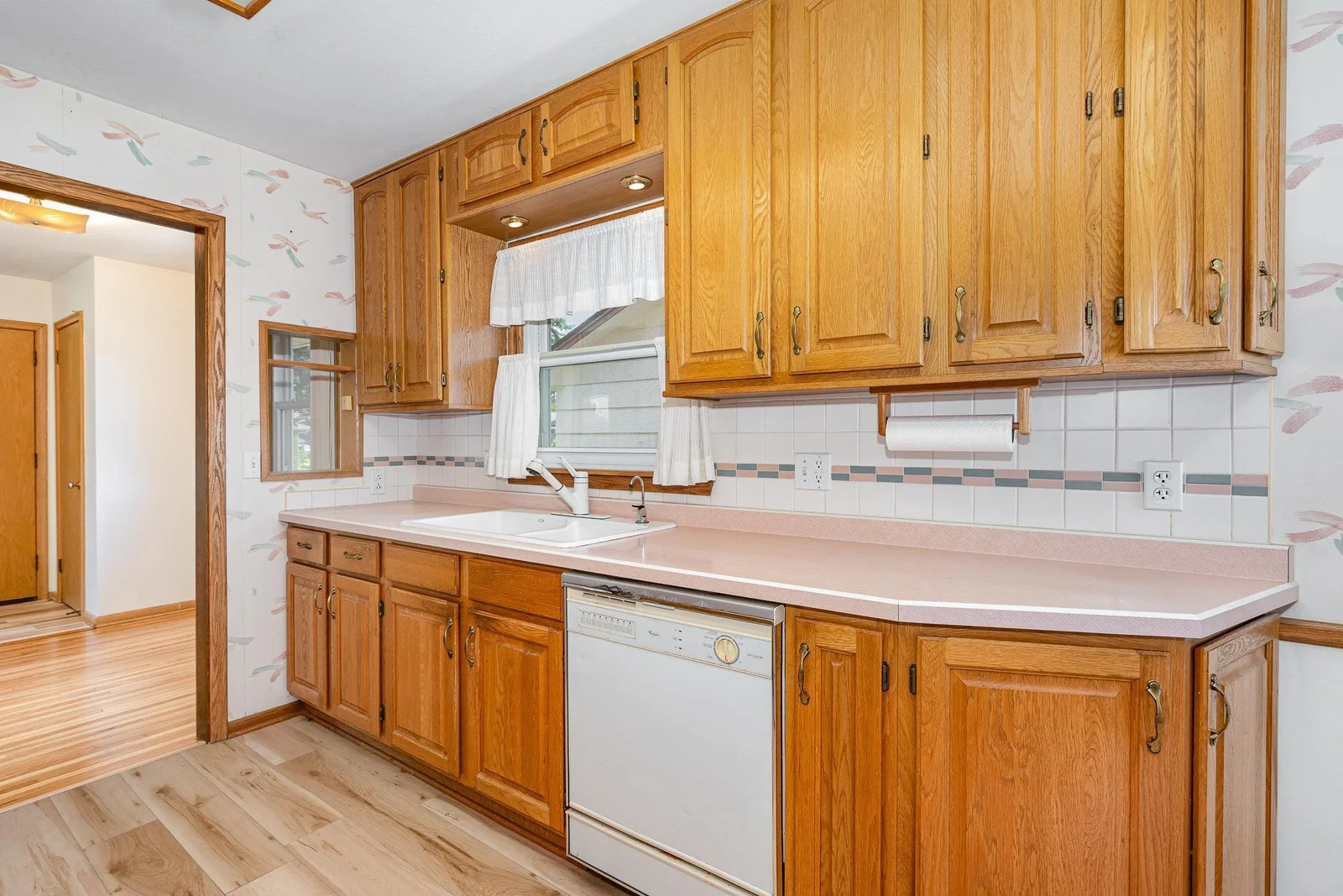 Updated kitchen is convenient