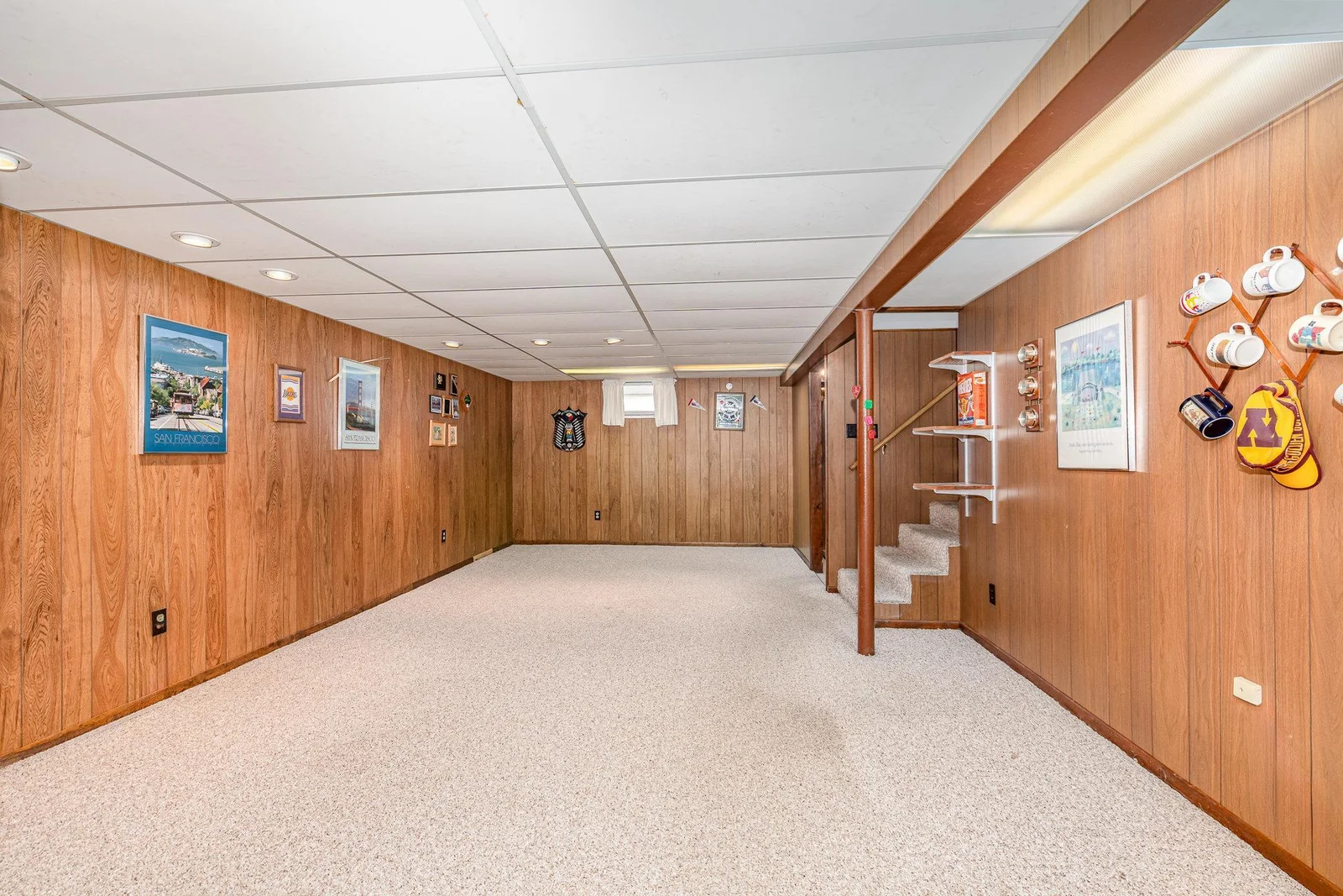 Huge, lower level family room