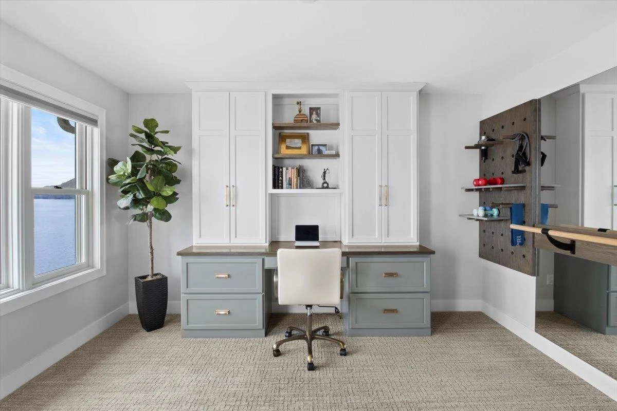 Primary Bedroom w/ Private Office & Workout Area