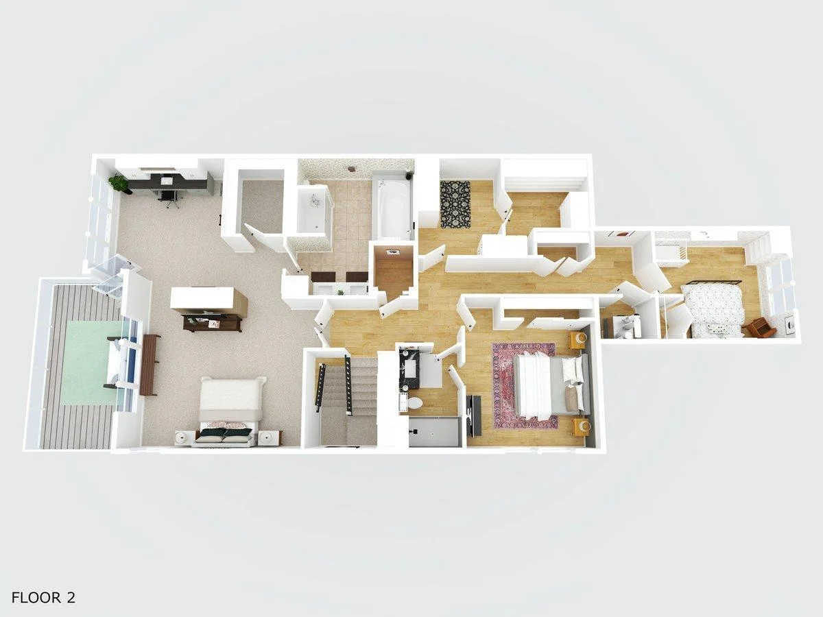 2nd Floor 3D Plan