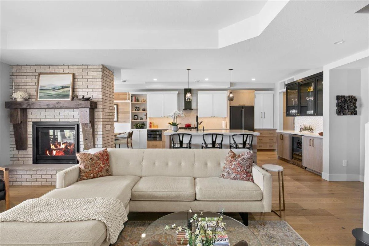 Open Living Room into Kitchen