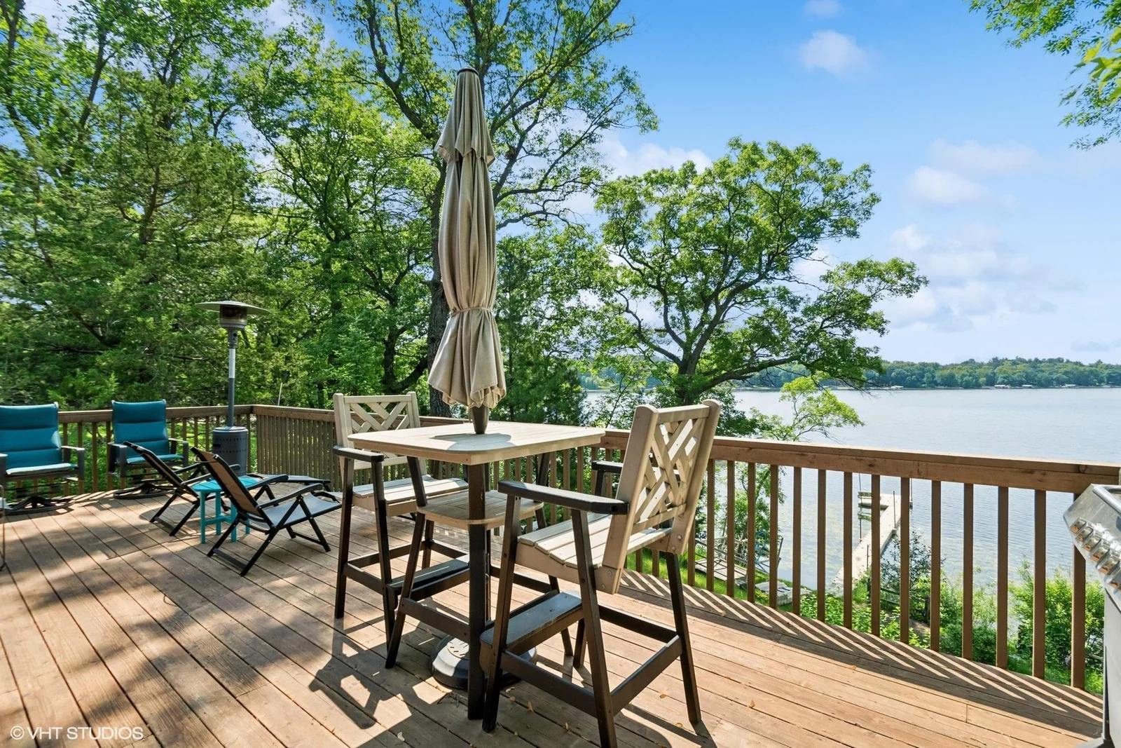 Spacious deck