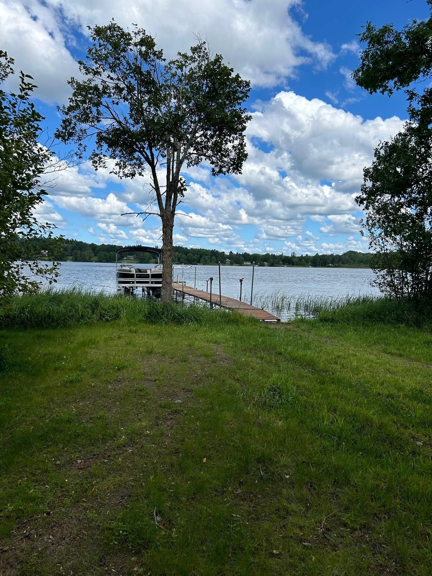 View from lake shore