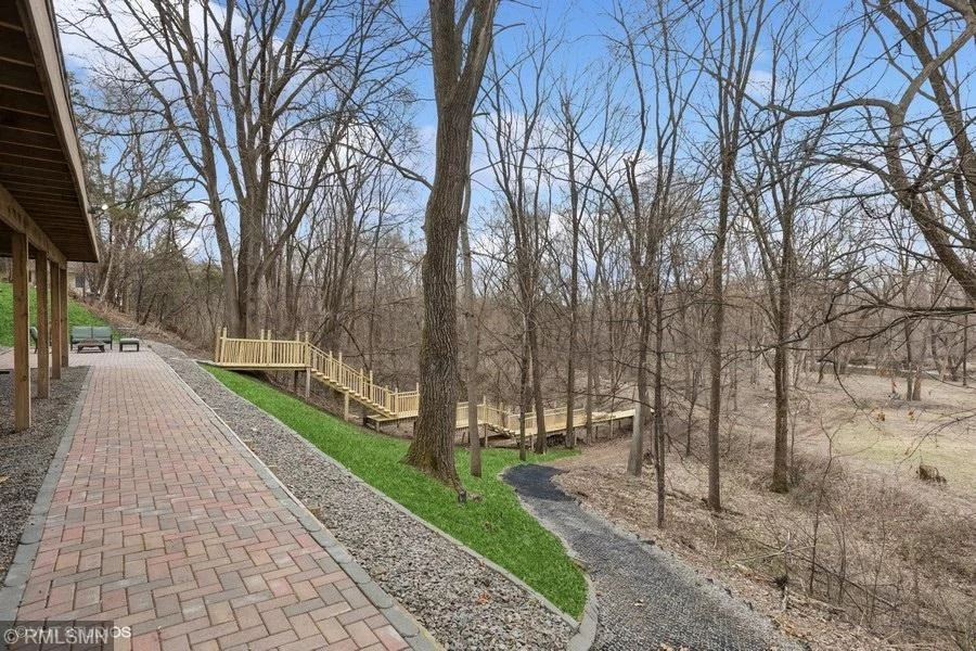 Nice trail for you mower, side by side, etc.. to get the lower portion of the acreage