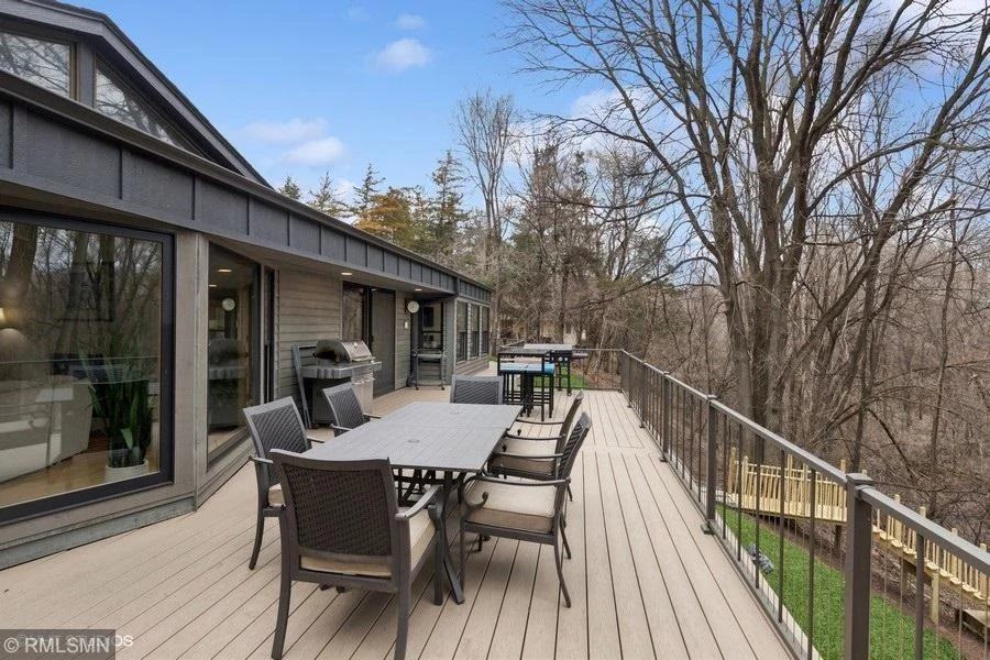 Incredible maintenance free deck that spans the whole backside of the home!