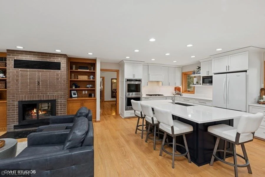 Recently updated kitchen with amazing island and plenty of cabinets.