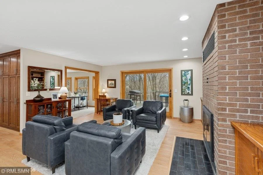 Patio door in family room leads to the amazing deck that overlooks the backyard!