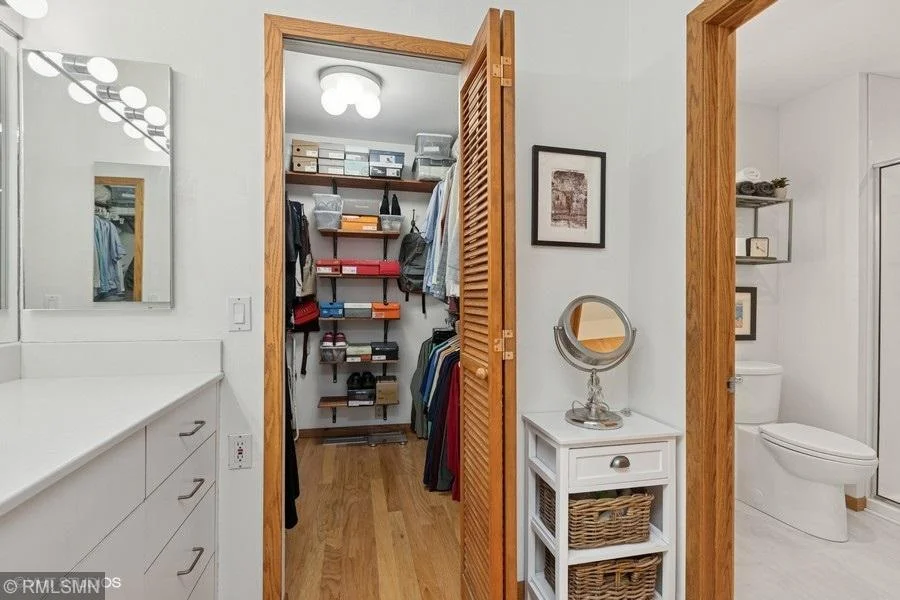 Primary walk in closet
