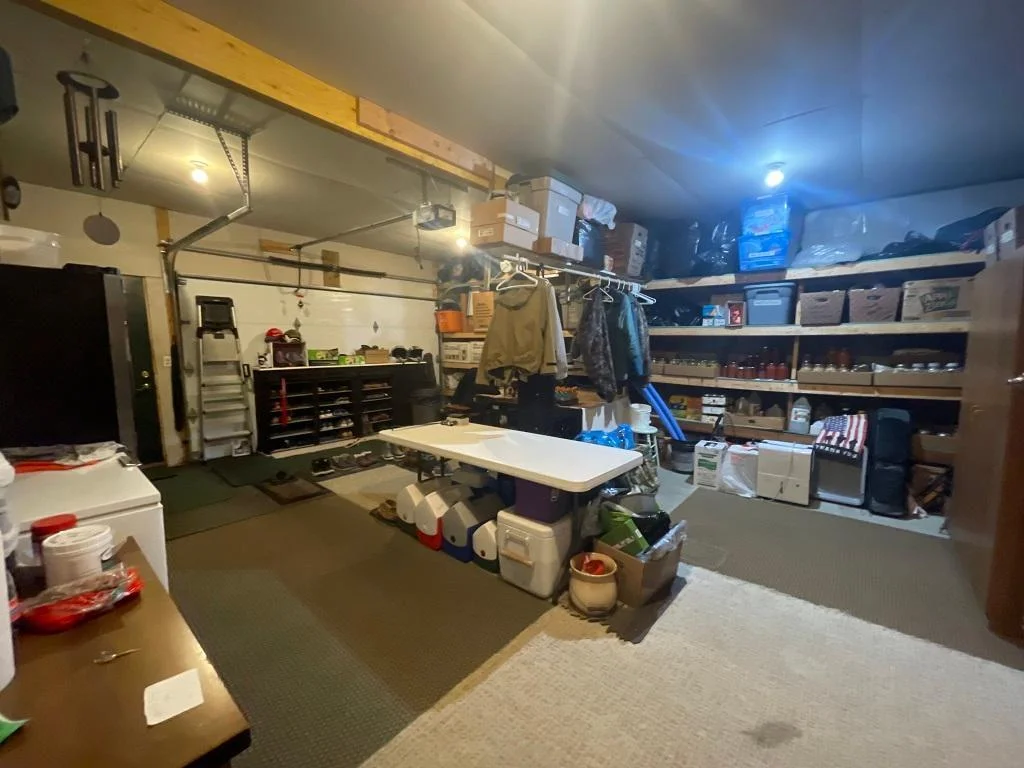 Attached garage.