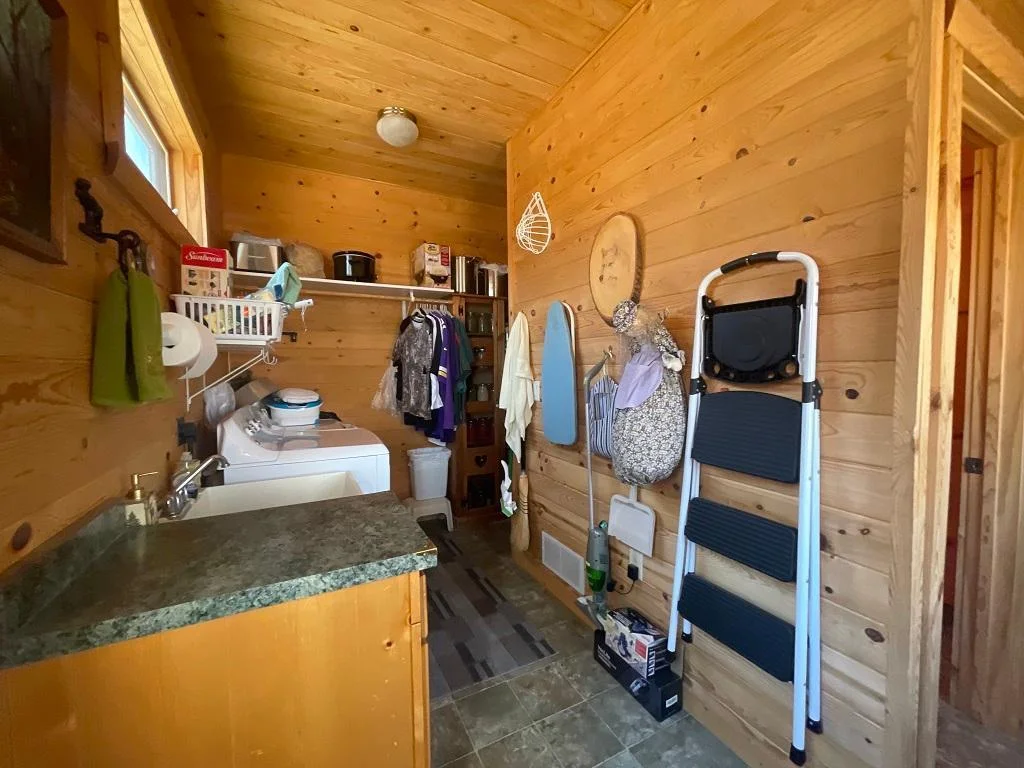 Main level laundry.