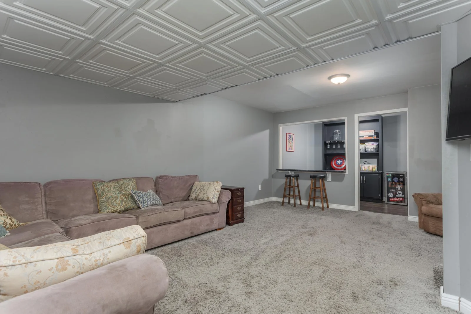 Basement family room