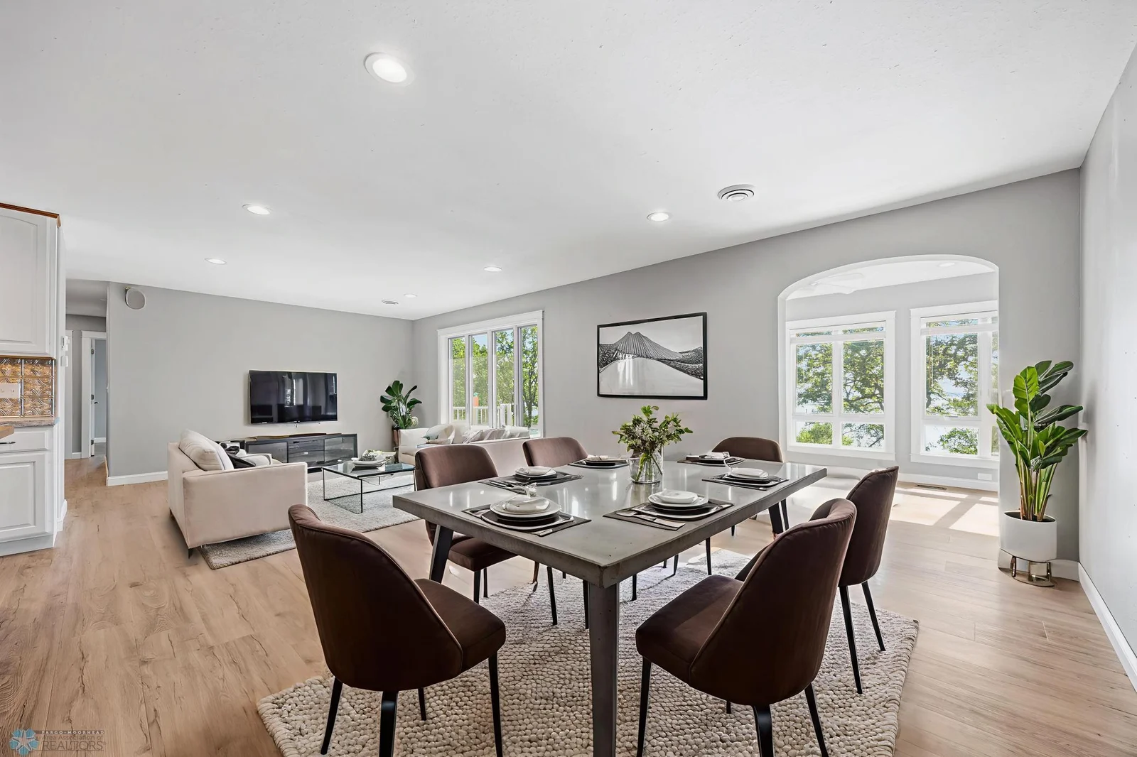 Dining/Living Room - Virtually Staged