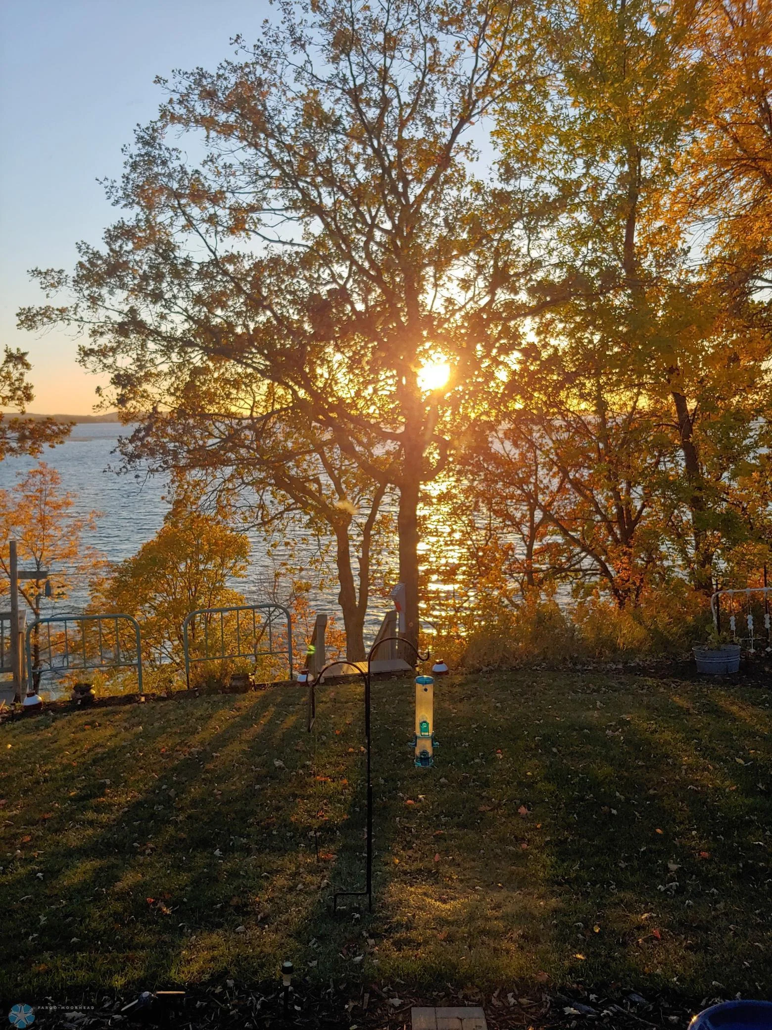 Fall sunset