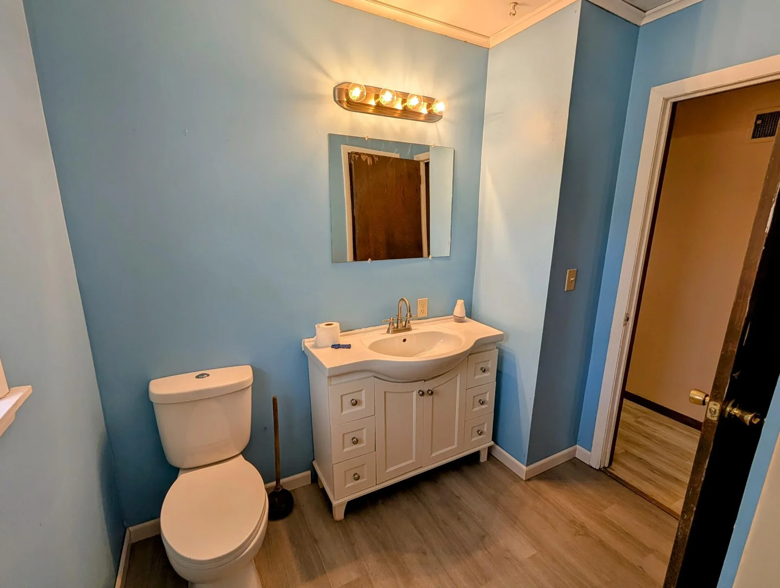 Updated toilet & vanity