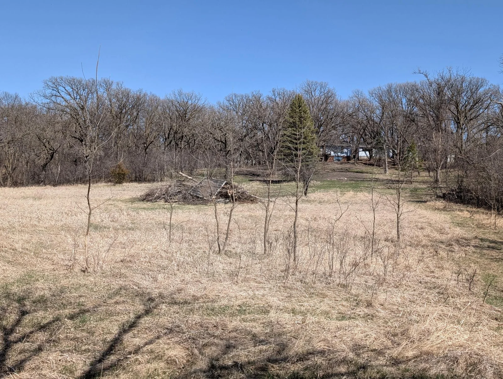 View from river to the house