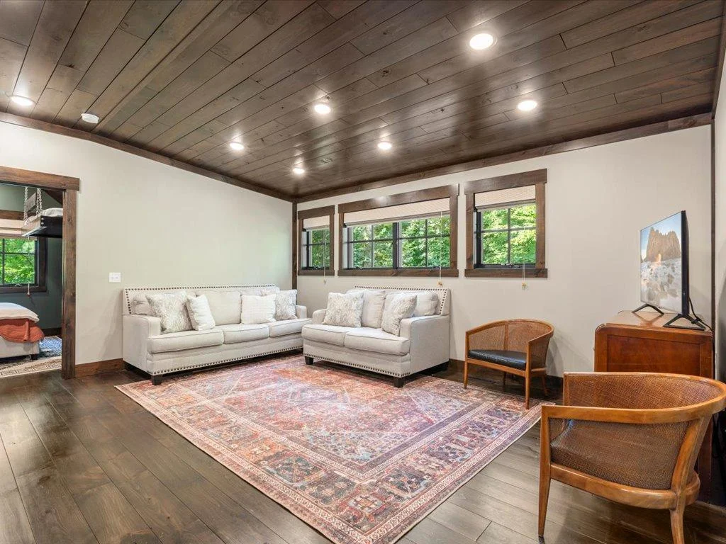 Beautiful hardwood floors and ceilings